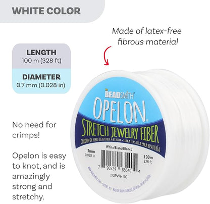 The Beadsmith Opelon Stretch Cord – Elastic Beading Fiber, 0.7 mm Diameter - Image 3