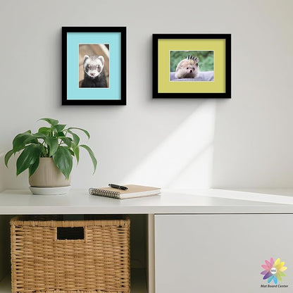 Mat Board Center, 8x10 Mixed Colors White Core Picture Mats Mattes Matting - Image 8