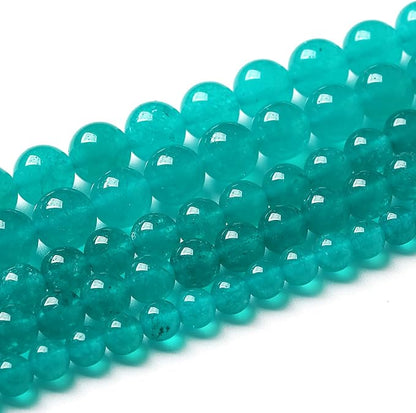 120PCS 6mm Natural Stone Beads Blue Amazonite Jade Stone Round Loose Beads - Image 2