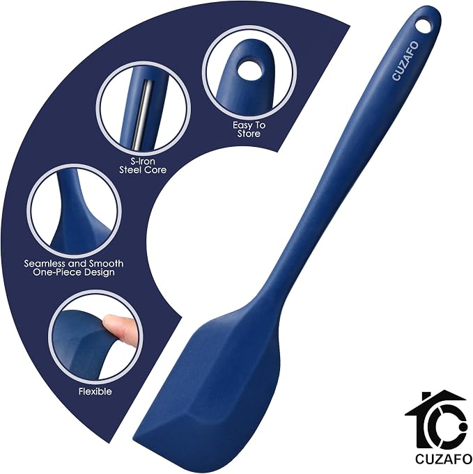 Heat Resistant 600℉ Silicone Spatula, Turner Mixing Spatulas set BPA Free - Image 4