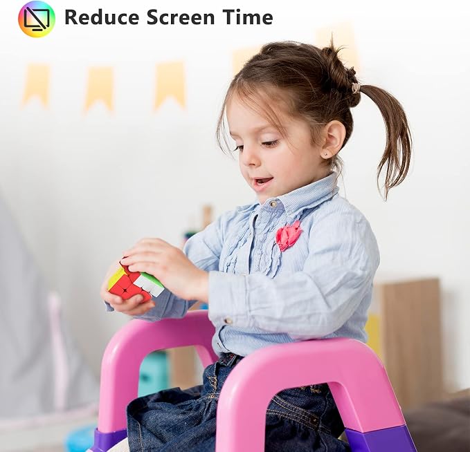 Full Size 3x3x3 Speed Cube Set, 2.2in Puzzle Party Favors Toy Stickerless Magic - Image 6