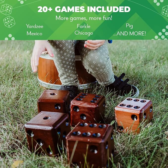 SWOOC Games - Yardzee, Farkle & 20+ Giant Dice Games Yard Dice - Image 4
