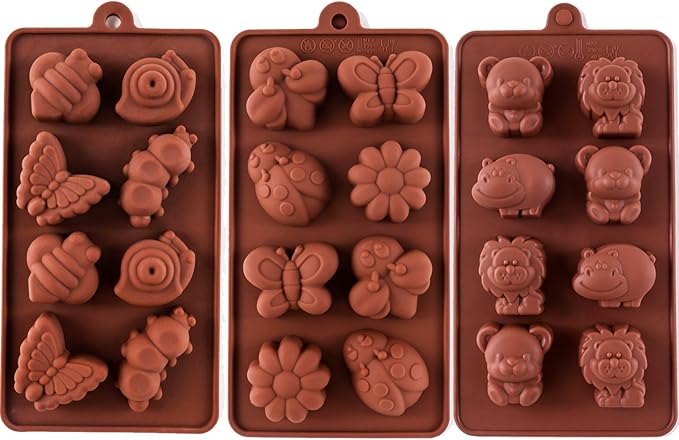 Silicone Molds Non-stick Chocolate Candy Mold, Soap Molds, Silicone Baking mold by Staruby