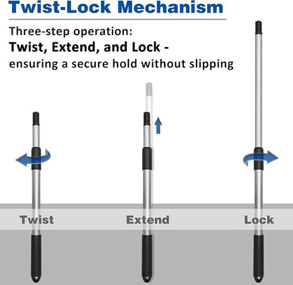 CHILI Extension Pole with 2-Section, 1.46 to 2.29 ft, Telescoping Pole with - Image 6