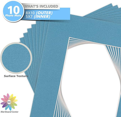 Mat Board Center, 8x10 for 5x7 Dynamic Blue Color Mats - Image 3