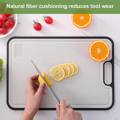 Titanium Cutting Board for Kitchen, Double Side Large Cutting Board for Meats - Image 4