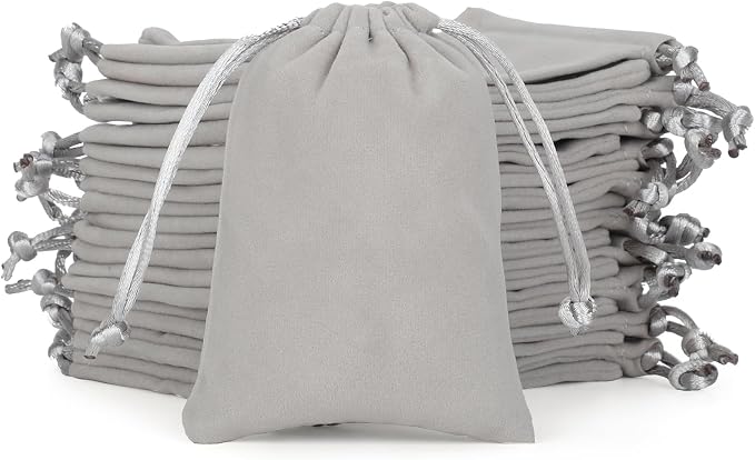Velvet Drawstring Jewelry Bag, 3x4 Dice Bag, by Tapleap