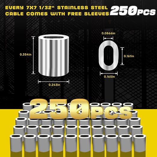 316 Stainless Steel Cable, 1000FT 1/32IN Wire Rope 7 * 7 Strand - Image 4