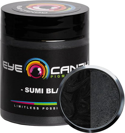 Eye Candy Pigments Premium Black Mica Powder by EyeCandyPigments