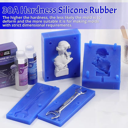 LET'S RESIN Silicone Molds Making Kit 30A, Liquid Silicone Rubber Mixing Ratio - Image 6