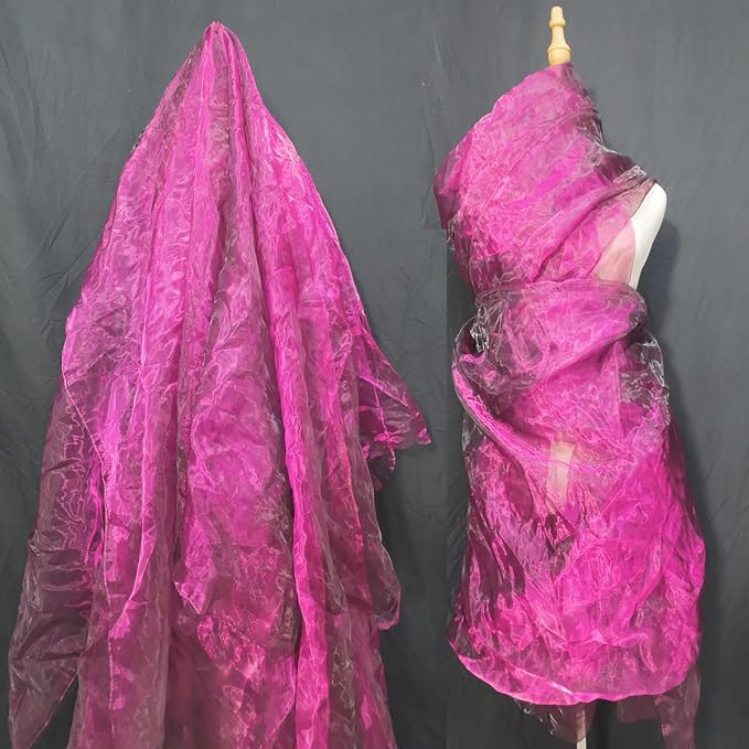 Two-Tone Iridescent Holographic Organza Fabric - Image 2
