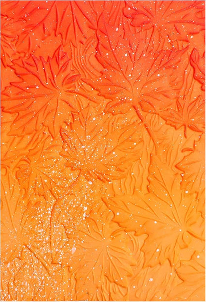 BAOFALI 3D Autumn Theme Plastic Embossing Folders Maple Leaf by BAOFALI