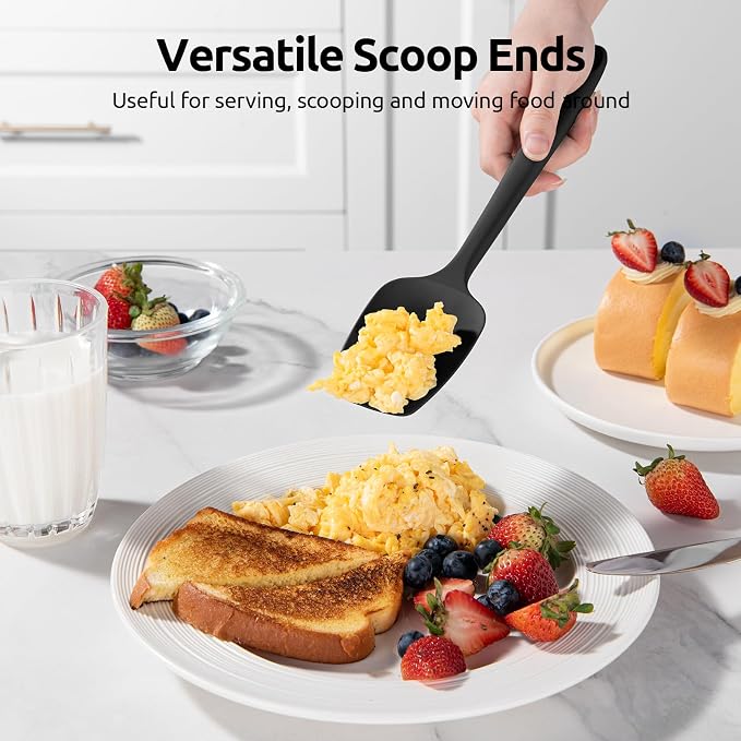 U-Taste Silicone Spatula Set, 600ºF High Heat Resistant, Seamless Food Grade - Image 8