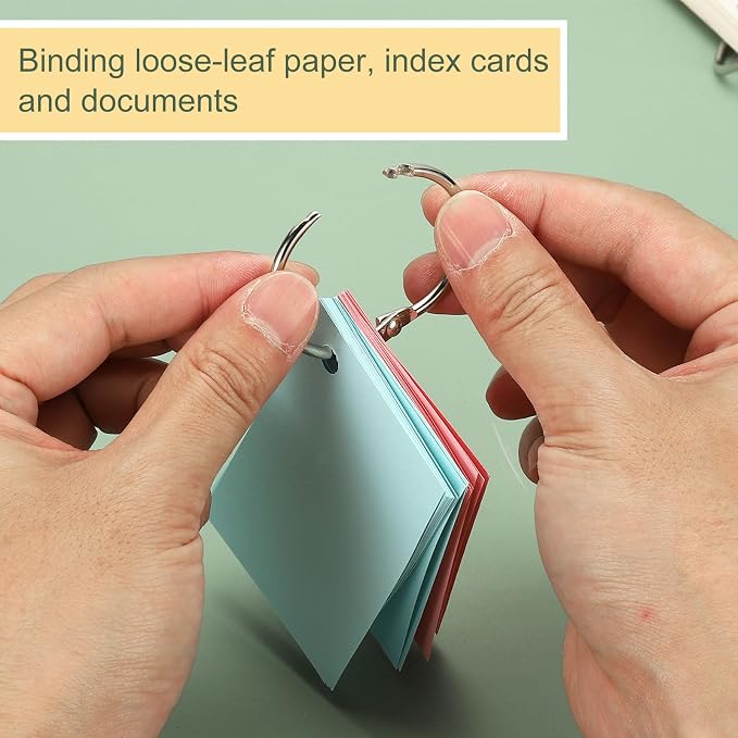 PATIKIL 1" x 1.22" Loose Leaf Binder Rings - Image 6