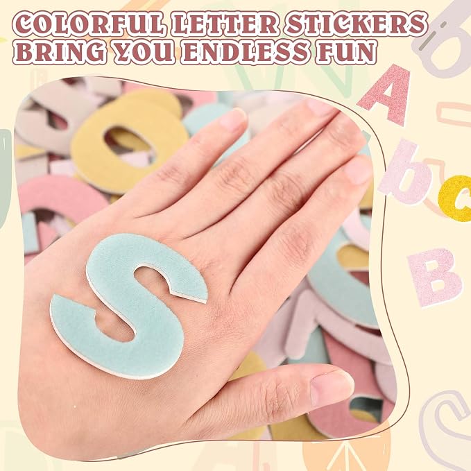 Breling 310 Pieces Felt Bulletin Board Letters Sticker - Image 4