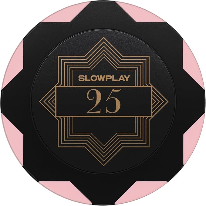 SLOWPLAY Nash Clay Poker Chips, 14 Grams Heavyweight Clay Composite, 40mm Large by SLOWPLAY