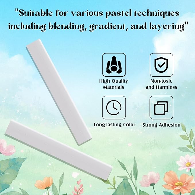 48 Pcs Soft Chalk Pastels Set Soft Pastel - Image 3