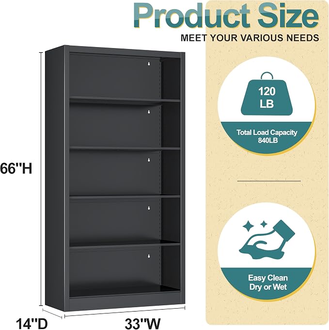 66"Heavy-Duty Steel Open Storage Cabinet - Image 2