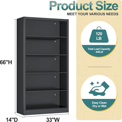 66"Heavy-Duty Steel Open Storage Cabinet - Image 2