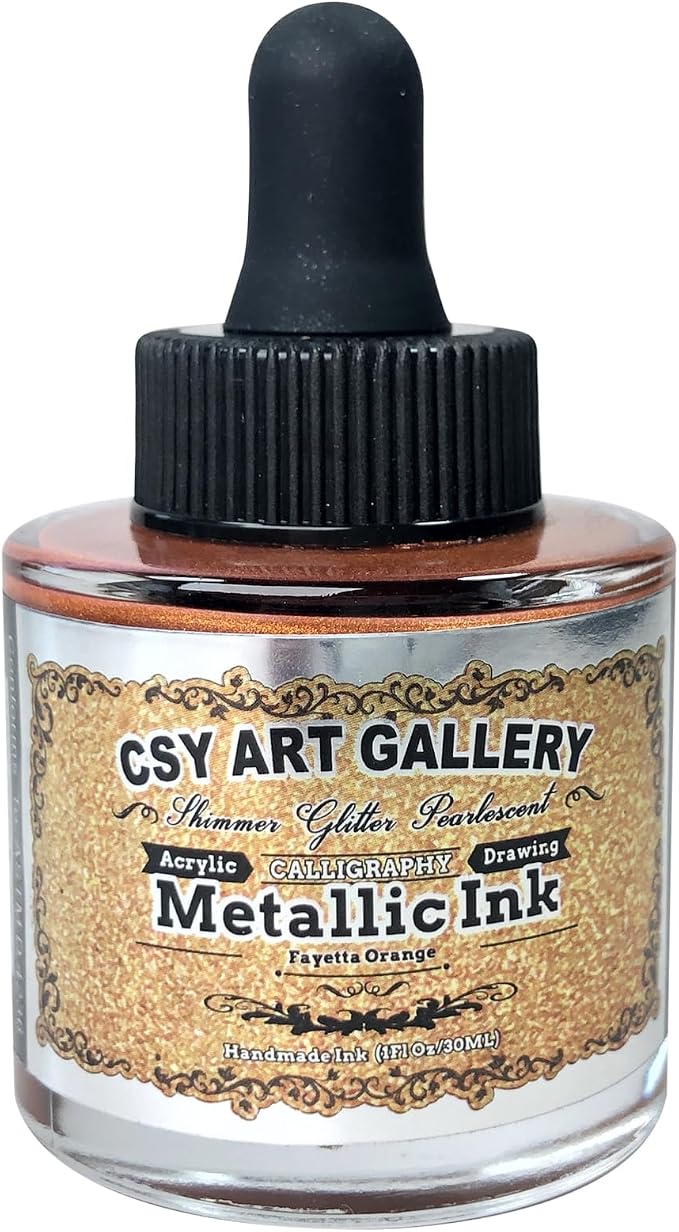 CSY art gallery Metallic Acrylic Paint Ink-Craft Paint-Calligraphy Inks by CSY+art+gallery