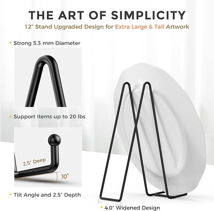 TR-LIFE 12 Inch Plate Stands for Large Heavy Duty Display - Image 2