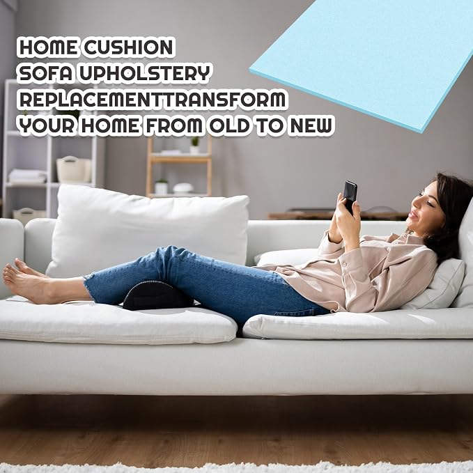 Amylove Polyurethane Foam 24" x 72" High Density Cushion Upholstery Foam Sheet - Image 6