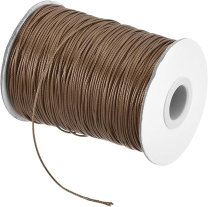 MECCANIXITY Waxed Cord 1mm Waxed Polyester Cord 175 Yard Wax String by MECCANIXITY