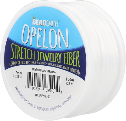 The Beadsmith Opelon Stretch Cord – Elastic Beading Fiber, 0.7 mm Diameter by TheBeadsmith