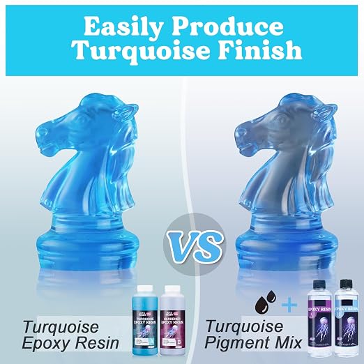 LET'S RESIN EPOXY RESIN Turquoise Epoxy Resin, 44OZ Bubble Free & High-Gloss - Image 5