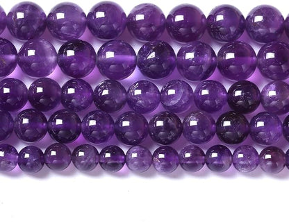 60pcs 6mm AAA Natural Amethyst Beads Crystal Energy Healing Power Stone by NaturalStoneBeads