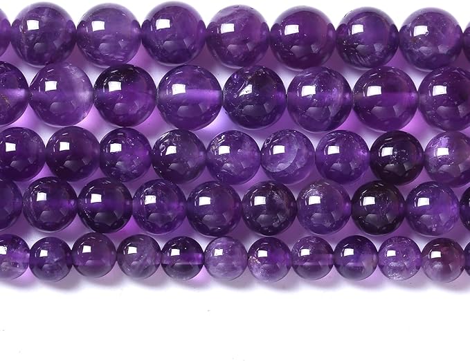 45pcs 8mm AAA Natural Amethyst Beads Crystal Energy Healing Power Stone by NaturalStoneBeads