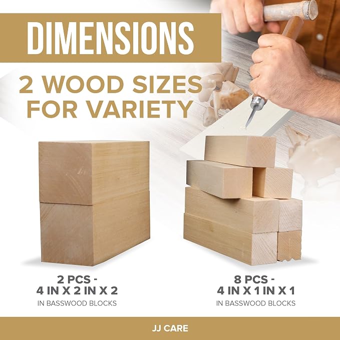 JJ CARE Wood Carving Kit - Image 5