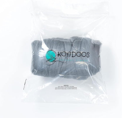 Kondoos Colored Natural Wool roving, 1 lb. Best Wool - Image 3
