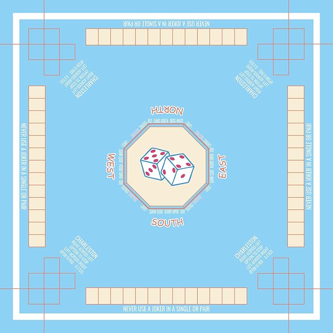 Mahjong Mat for Table 31.5"x31.5", MahJongg Mat Cloth Cover by Unknown