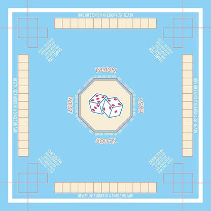 Mahjong Mat for Table 31.5"x31.5", MahJongg Mat Cloth Cover by Unknown