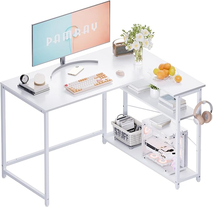 Pamray 43 Inch L Shaped Computer Desk by PAMRAY