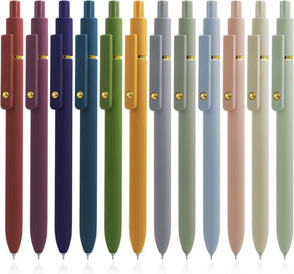 Gel Pens, 0.5mm Fine Point Smooth Writing Pens, High-End Series Retractable Pens by UIXJODO