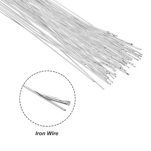PATIKIL 32 Inch 24 Gauge Floral Stem Wire, 3 Pack/120 Pieces Bouquet Stem Paper - Image 4