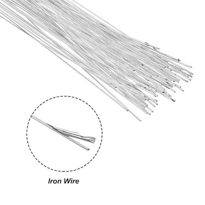 PATIKIL 32 Inch 24 Gauge Floral Stem Wire, 3 Pack/120 Pieces Bouquet Stem Paper - Image 4