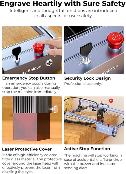 Creality 72W Output Power Laser Engraver, Falcon Pro 10W - Image 5