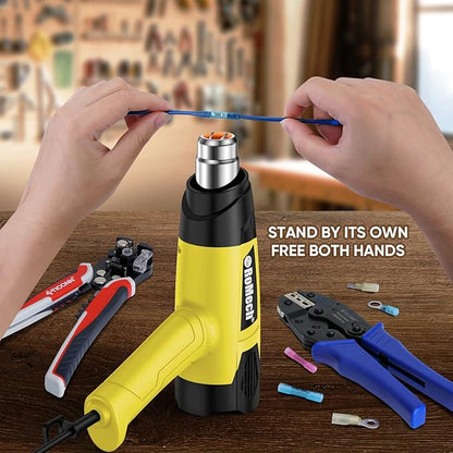 ROMECH 1500W Heavy Duty Heat Gun, Variable Temperature Control Hot Air Gun Kit - Image 6