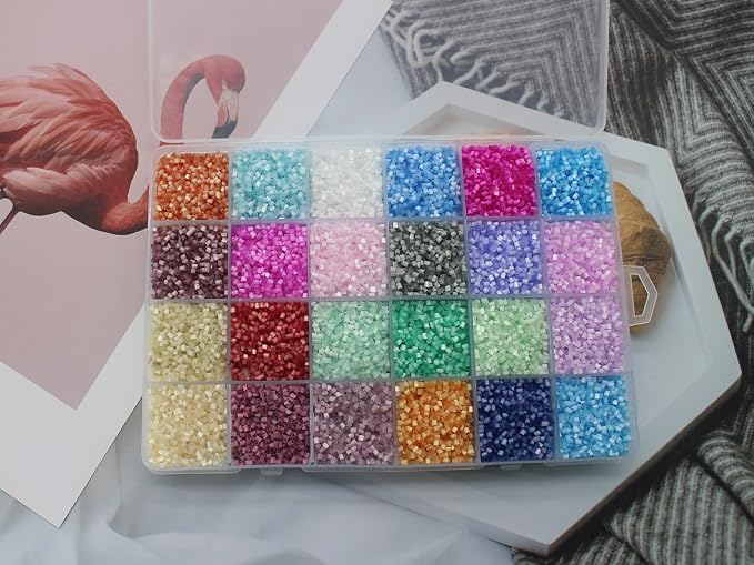 4packs Plastic Organizer Box 24 Grids Clear Storage Container Jewelry Box - Image 5