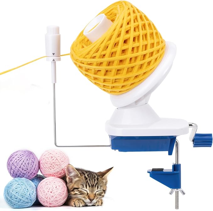 Caydo Yarn Winder with Tension Spring, One Hand Operated Winder, 4-7oz by Caydo