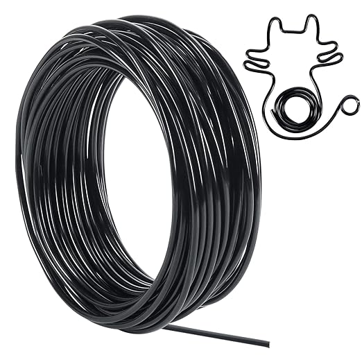 Tenn Well 9 Gauge Aluminum Wire, 50 Feet 3mm Bendable Metal Craft Wire by TennWell