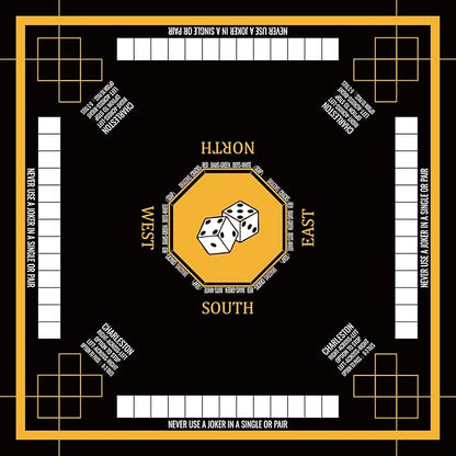Mahjong Mat for Table 31.5''x31.5'', Non-Slip Mahjong Cloth Cover - Image 5