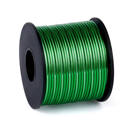 Aluminum Craft Wire, 95 Feet 2.0mm/ 14 Gauge Green Bendable Soft Metal Aluminum by Cadikez