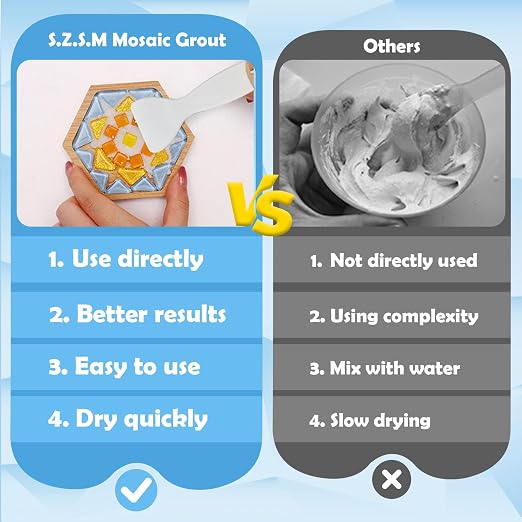 Mosaic Crystal Grout for Tiles Crafts–Handmade Mosaic Crystal Sealant & - Image 5