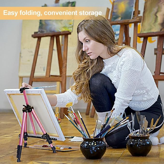 RRFTOK Artist Easel Stand, Aluminum Metal Adjustable Easel - Image 3