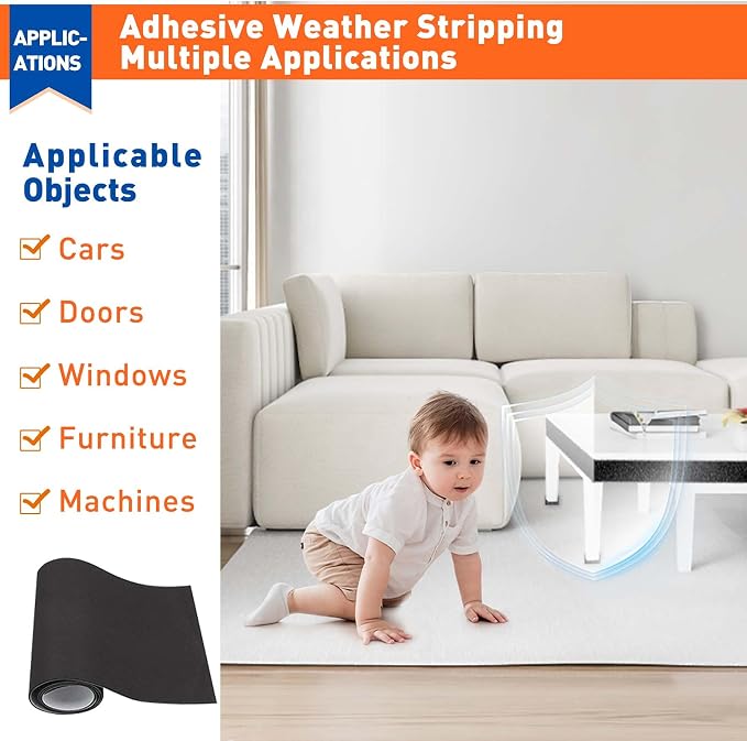MAGZO Adhesive Foam Padding 1/8" Thick x 12" W x 59" L, Closed Cell Foam Sheet - Image 7