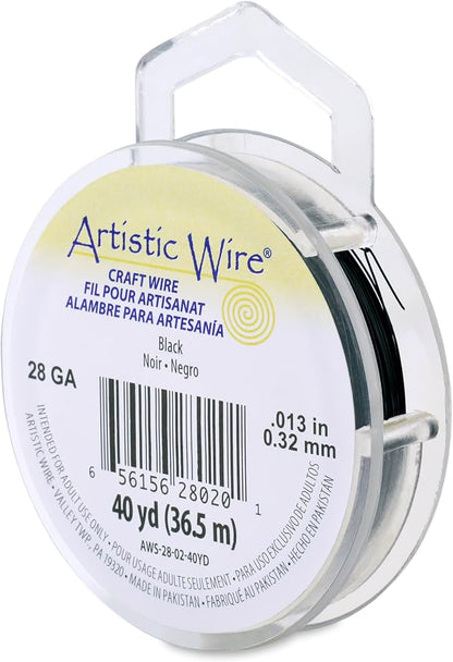 Artistic Wire, 28 Gauge Tarnish Resistant Colored Copper Craft Wire, 40 yd by Unknown
